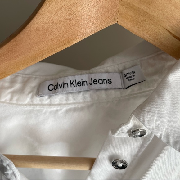 CALVIN KLEIN JEANS White Button Down Shirt | XS - Picture 4 of 5